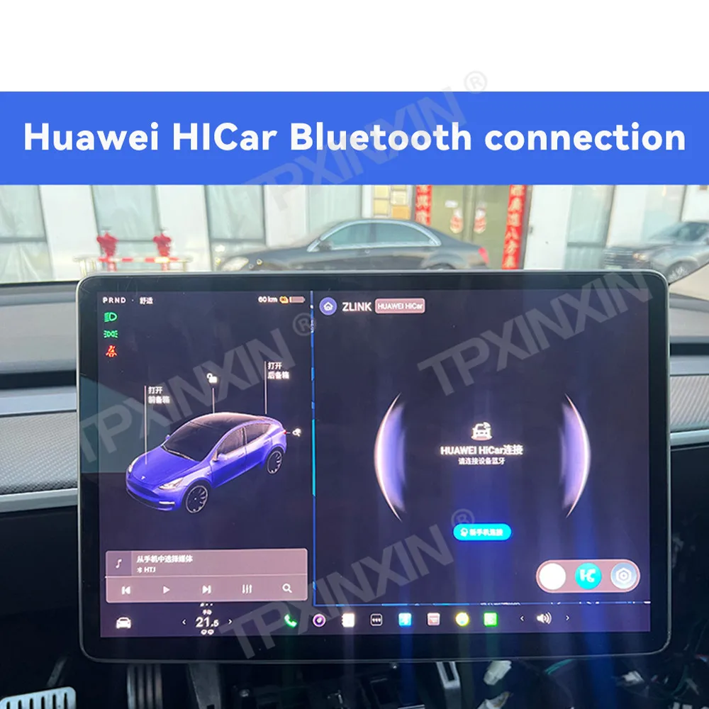أندرويد السيارات Carplay Hicar فك ل تسلا نموذج 3Y تسلا سيارة اللعب فك صندوق راديو السيارة مشغل وسائط متعددة الملاحة الصوتية