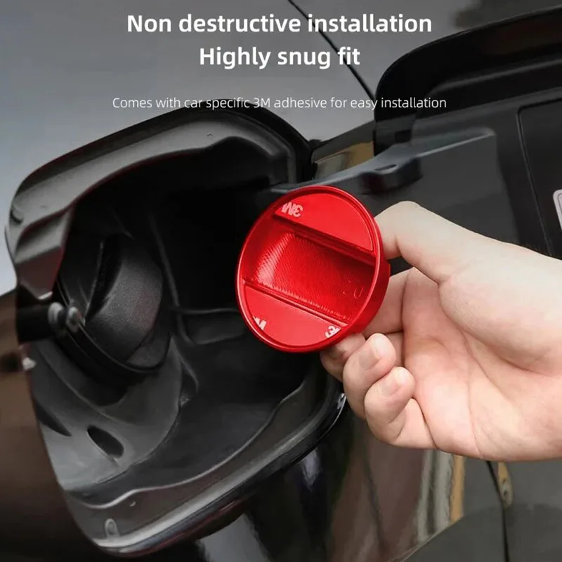 1PC Car Oil Tank Protect Cover Refuel Fuel Tank Cap Accessories for Volkswagen VW TSI Logo BORA CC GOLF PASSAT Polo SR32 TOURAN view 6