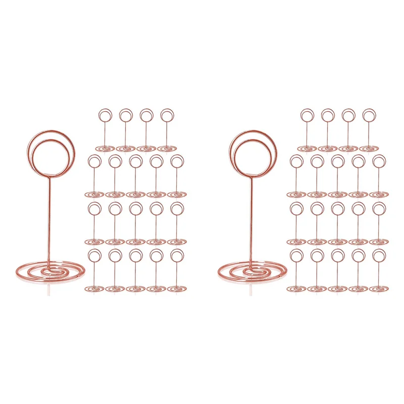 ABKP-soportes para números de mesa, 40 Uds., soporte para tarjetas de lugar de 3,35 pulgadas, soportes para números de mesa para fiesta de boda, recepción de graduación C