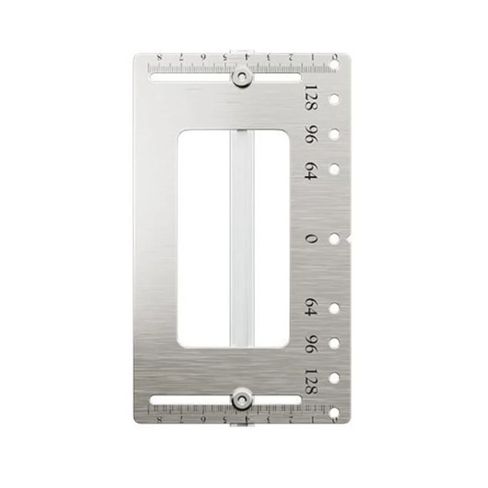 Drill Positioning Jig for Cabinet Hardware Mounting Stainless Steel Handle Locator for Drawer Fronts and Interior Doors