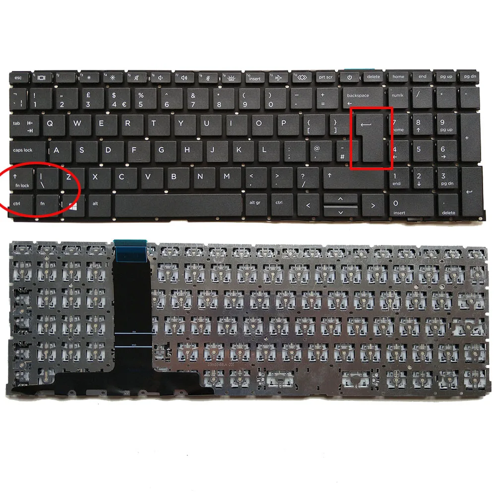 

UK Laptop Keyboard for HP ProBook 650 G8 650 655 G9 450/455/455R G8 G10 ZBook Power G7 G8 G9 Mobile Workstation-without Backlit