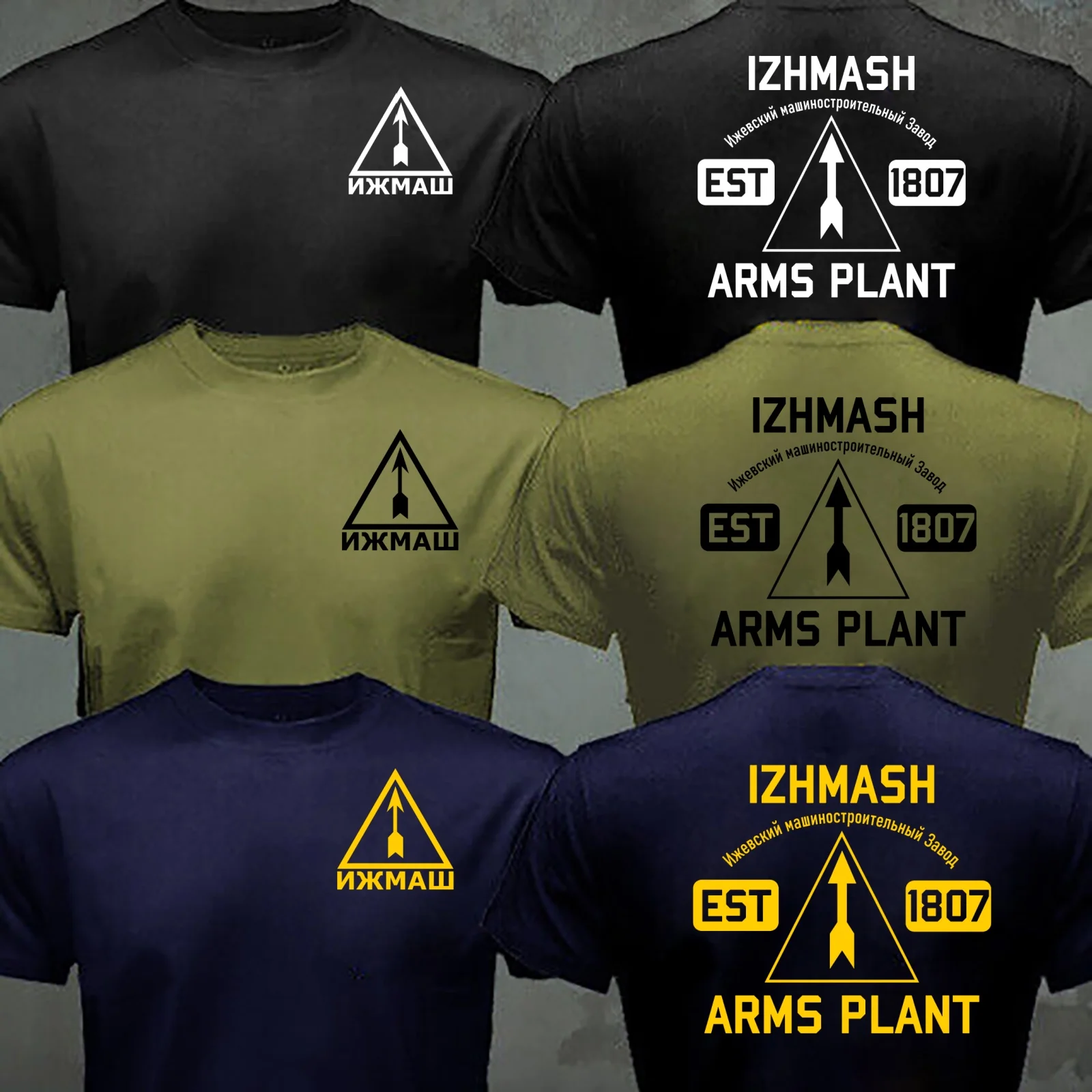 Izhmash Industrial Association Izhevsk Russia AK Factory T Shirt Men Fashion Casual Funny T-Shirt Casual Military Army Tee Shirt