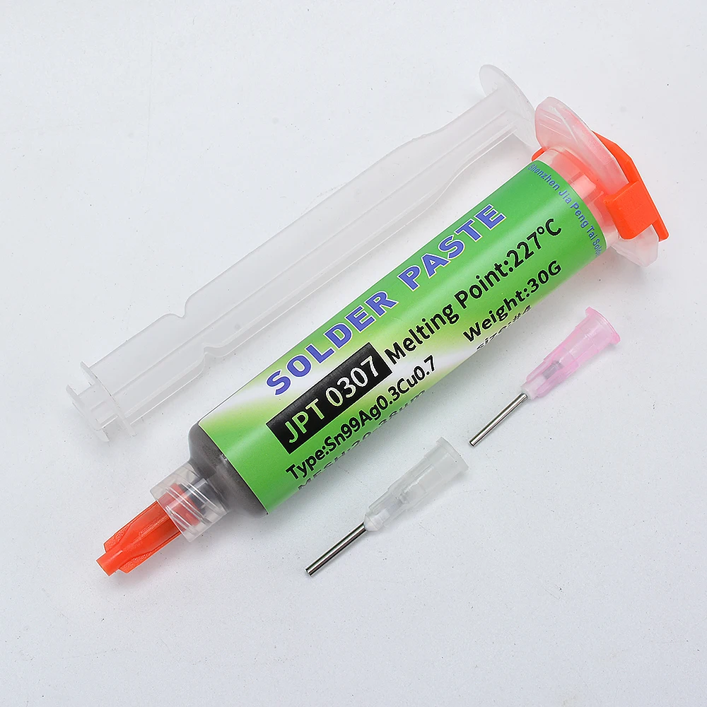 30g Sn99Ag0.3Cu0.7 Lead-Free Solder Paste Syringe for Phone USB LED Precision Repair