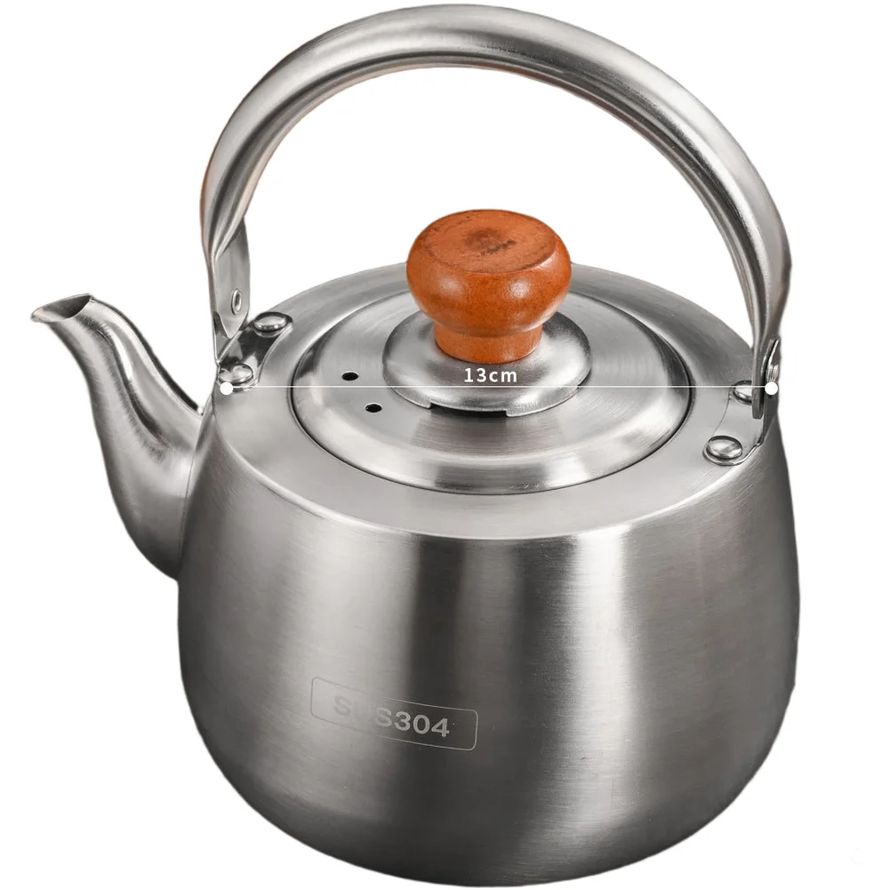 Commercial-Use Stainless Steel For teapot with Balanced Weight Distribution and Built-in Strainer for Steady Pouring Performance