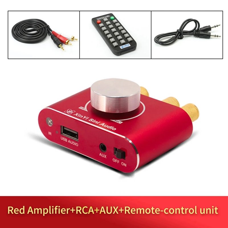 X15H 15WX2 Estéreo Digital Power Audio AMP Amplificador Theater Controle Remoto HIFI 5.1 Placa Amplificadora Bluetooth