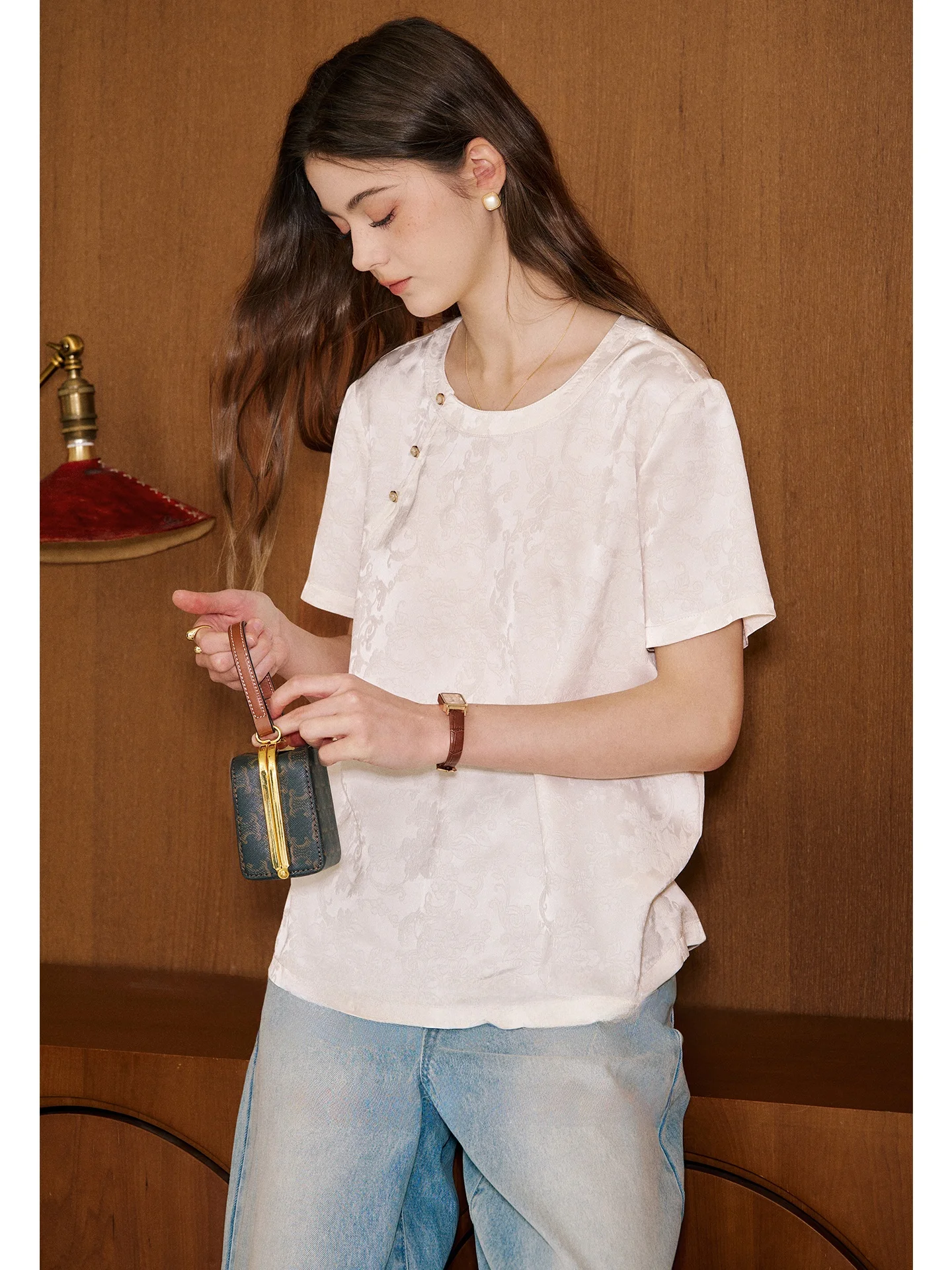 

Женская рубашка KUHNMARVIN с вышивкой в китайском стиле, вдохновленная дзен-буддизмом, новая весенняя коллекция, прямой крой, дышащая ткань