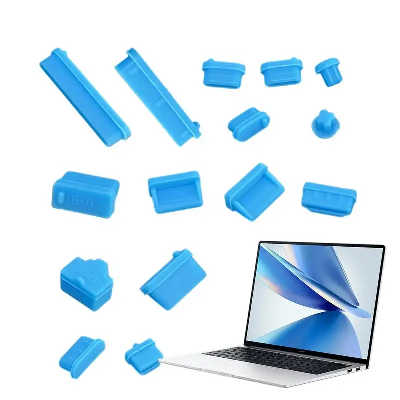Universal Notebook Usb Silicone Anti Dust Plug16pcs Laptop Dustproof Stopper Dust Plug Usb Computer Interface Waterproof Cover
