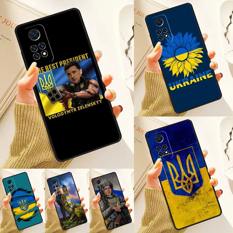 U-Ukraine Flag Case For Samsung Galaxy S24 Plus S23 S20 S21FE Lite S22 Ultra Note 20 S8 S9 S10 Phone Coque