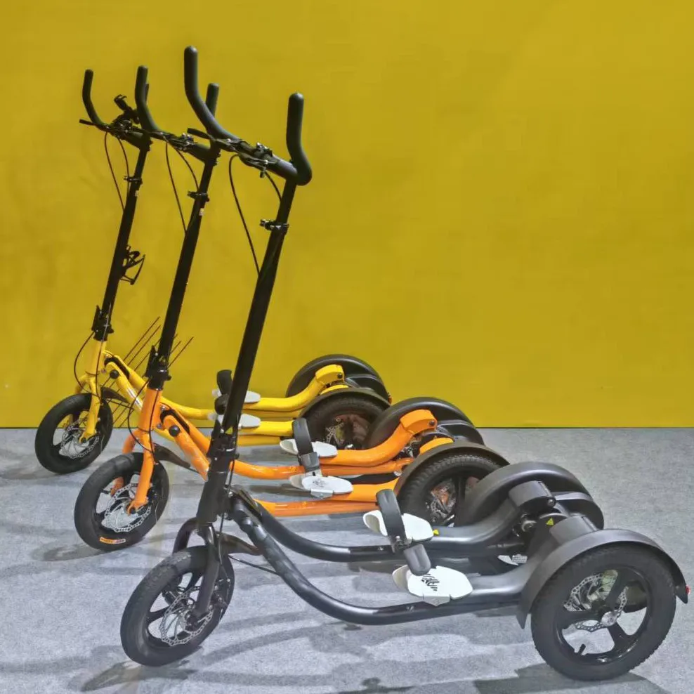 New Model Outdoor Fitness Trike - 12/14 Inch Exercise Pedal Bike For Adults Freestyle Bike