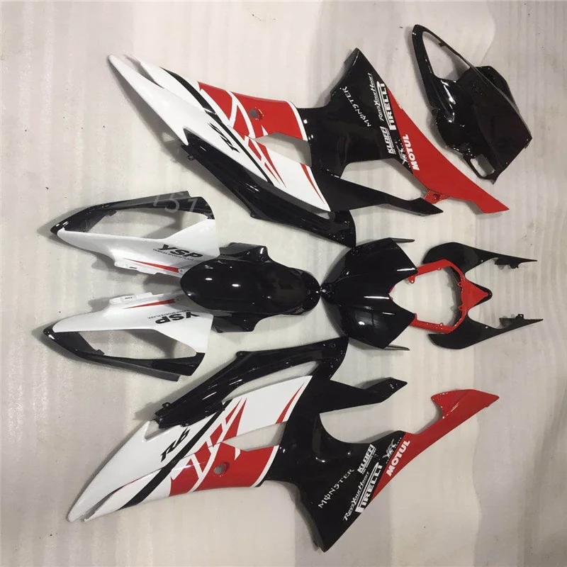 

ABS Injection molding Motorcycle Fairing fit for YZFR1 08 15 YZFR1 2008- 2015 YZFR1 08-15 black white red Fairing set