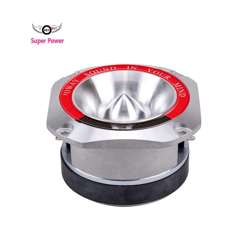 

1pc New Aluminium Loudspeaker 102mm Diameter 4 /4.5Inch 400W Bullet Horn Tweeter Speaker Quality Automobile Bullet Driver