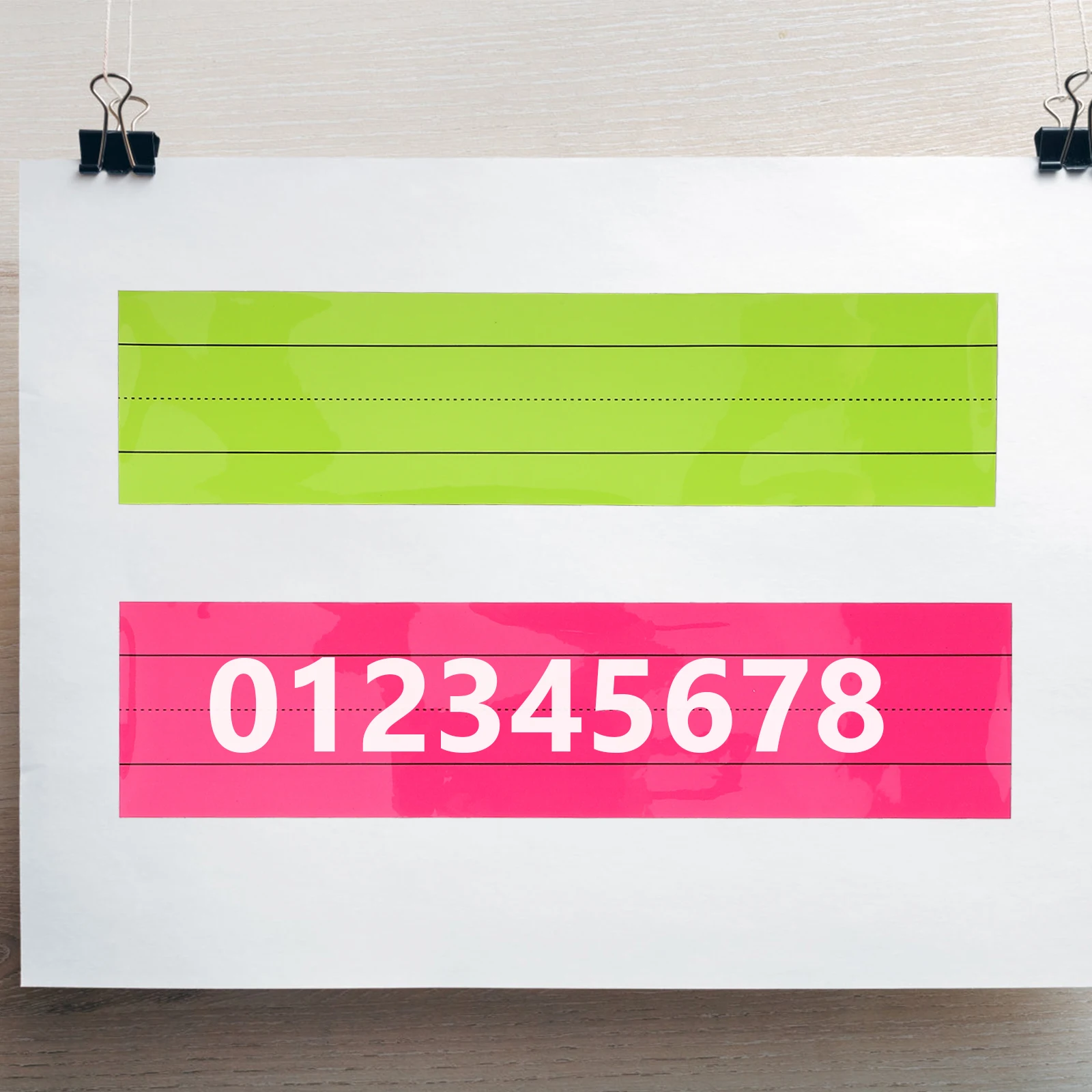 

5Pcs Reusable Dry Erase Magnetic Sentence Strips Wear-Resistant Writing Practice for Classroom Home Office Learning Activities