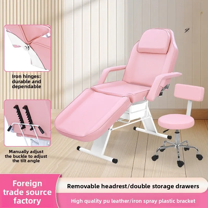 Massage Bed Beauty Bed Pink Massage Beauty Chair Tattoo Massage Chair