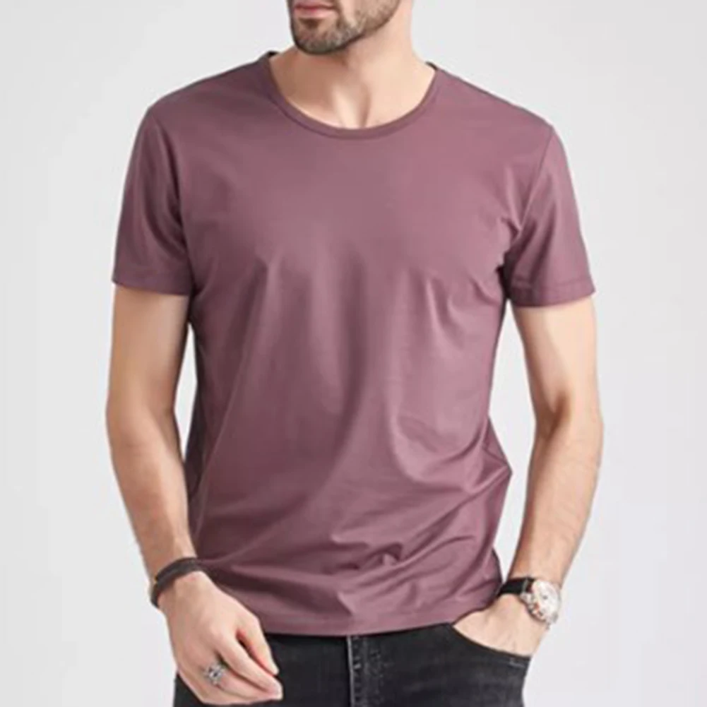 Casual Streetwear T-shirt Brand New Fashion Versatile Regular Length Casual High Stretch O Neck Summer Cool Feeling