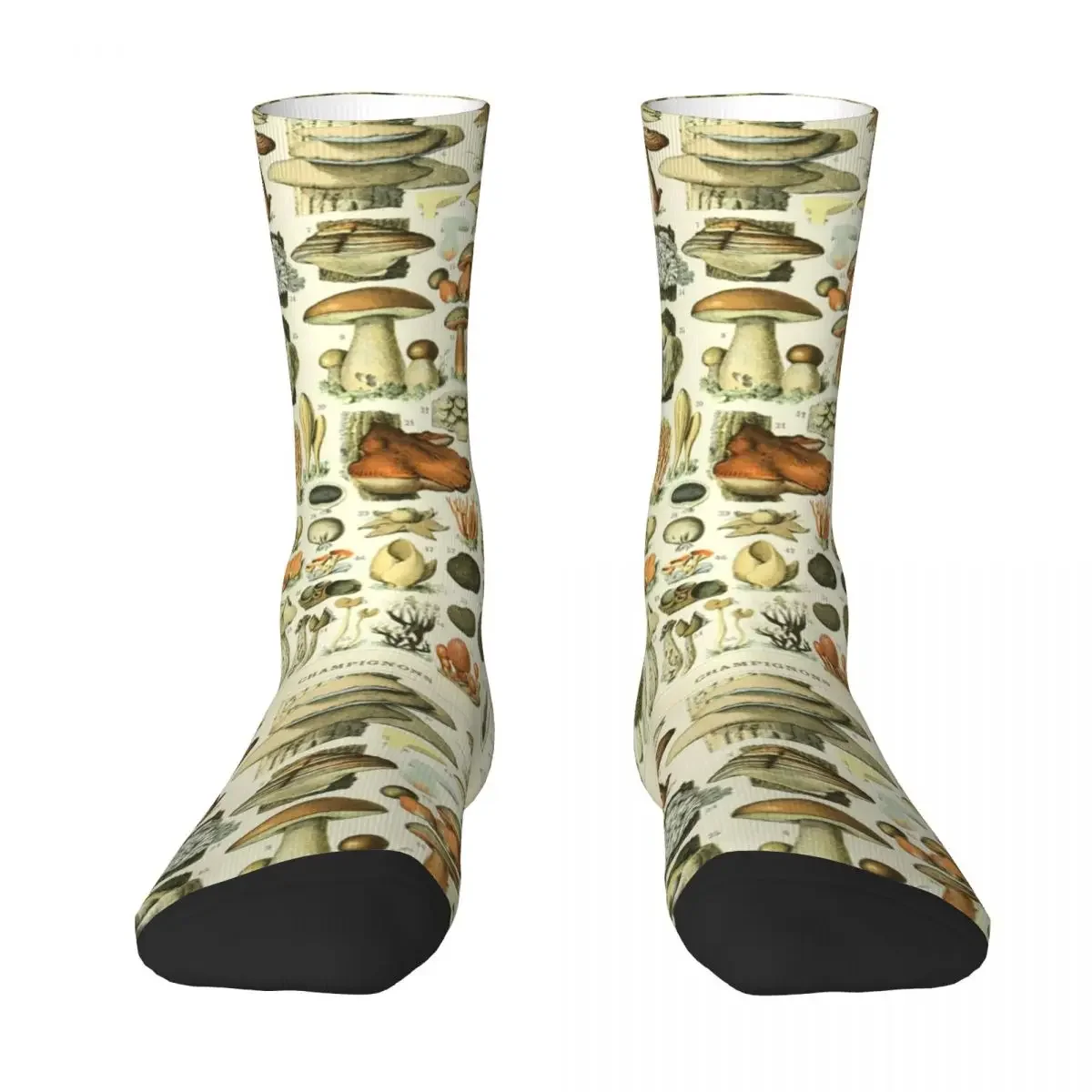 Wild Mushroom Chart Socks Harajuku High Quality Stockings All Season Long Socks Accessories for Man's Woman's Birthday Present