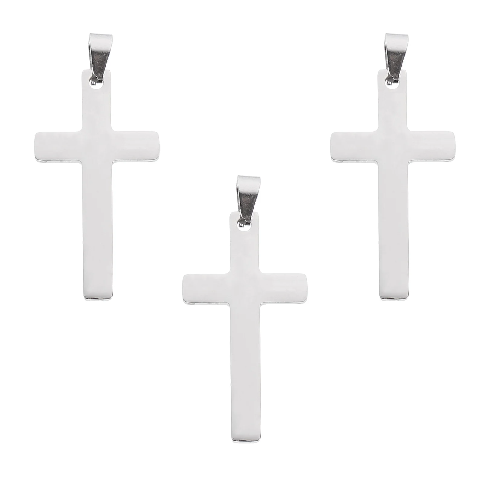 

3 Pcs Black Cross Cross Hanging Pendant Pendant Necklace Charm Durable Religious DIY Jewelry Craft Accessories