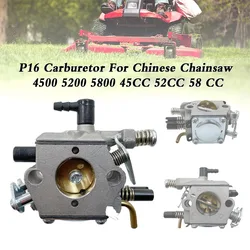 P16 Gasoline Chainsaw Carburetor Carb Brush Cutter Carburetor Fit KOMATSU 4500 5200 5800 45cc 52cc 58cc Chainsaw Spare Parts