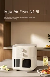 electric air fryer Xiaomi Mijia 보랄 에어프라이어 5L N1 Household Tender Roast Visual Non-turning Large Capacity샤오미에어프라이어