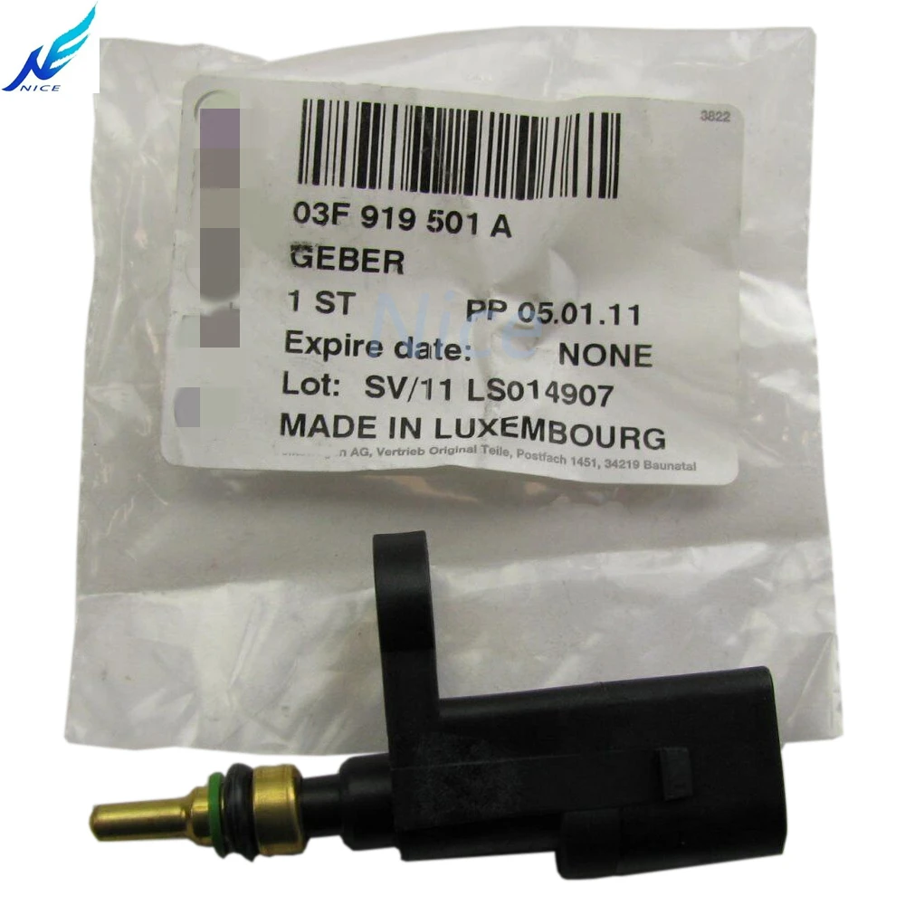 2 Pieces NEW OEM 03F919501A Engine Coolant Temperature Temp. Sensor V-W AUD-I