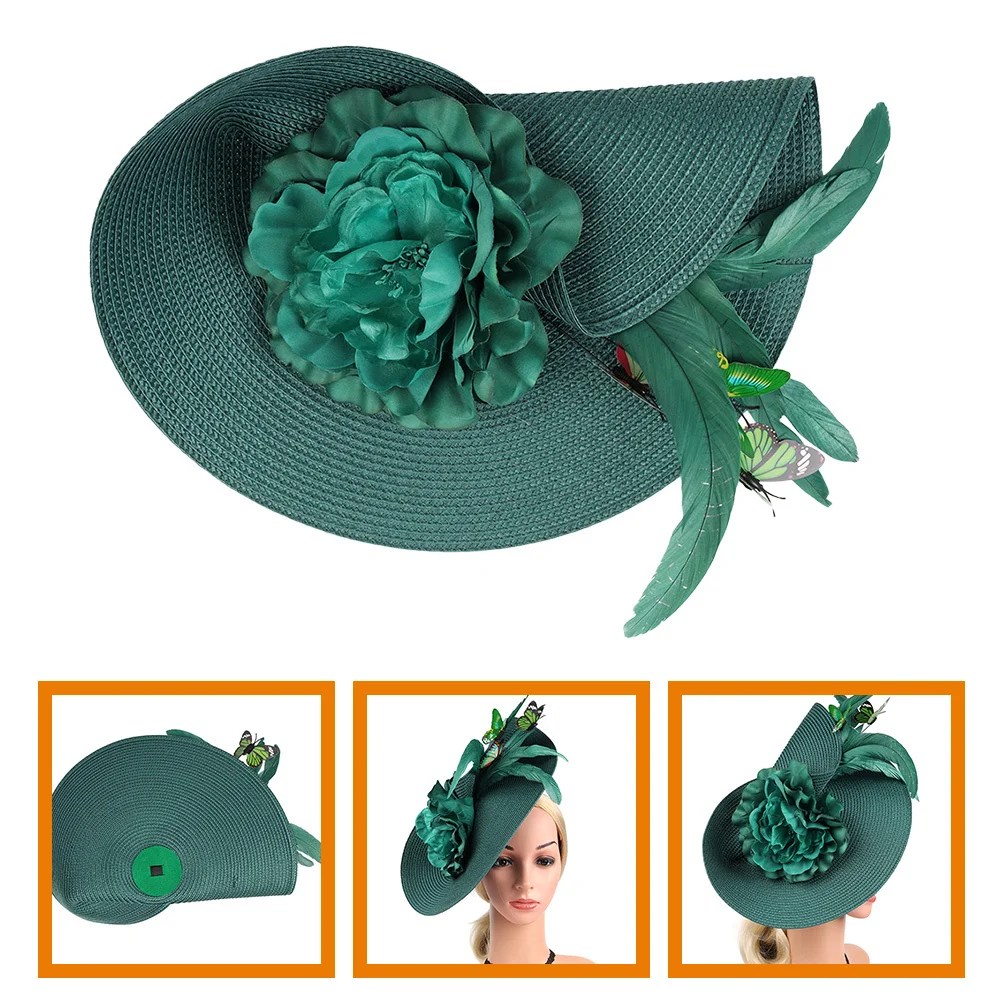 الفاسناتور عقال النساء قبعة الزفاف للعروس مأدبة الشاي حفلة خوذة الشاي حفلة تأثيري إكسسوارات الشعر
