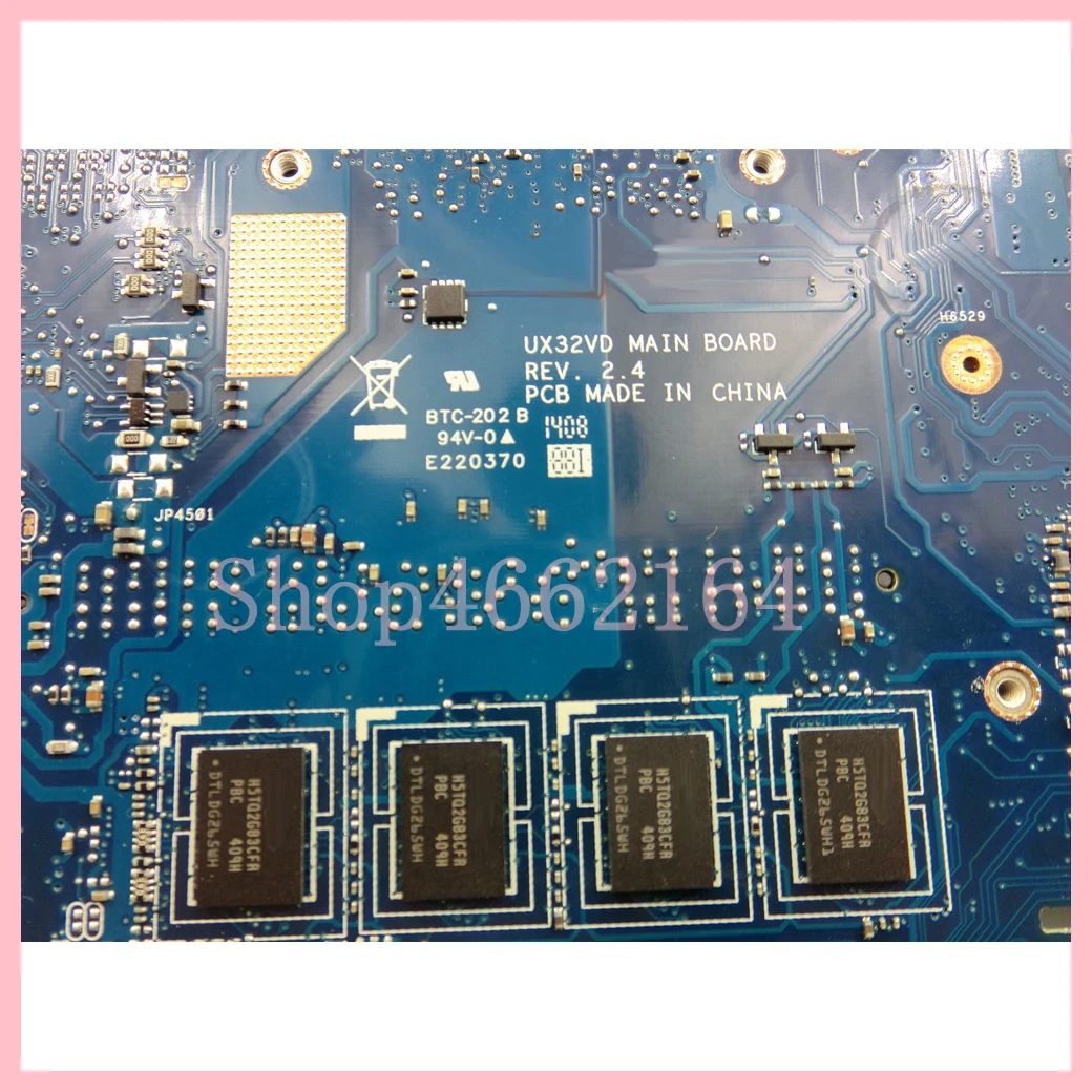 Imagem -06 - Placa-mãe para Laptop Uma para Asus Ux32a Mainboard 100 Testado ok 2gb de Ram I53317u Cpu Ux32a Ux32v Ux32vd