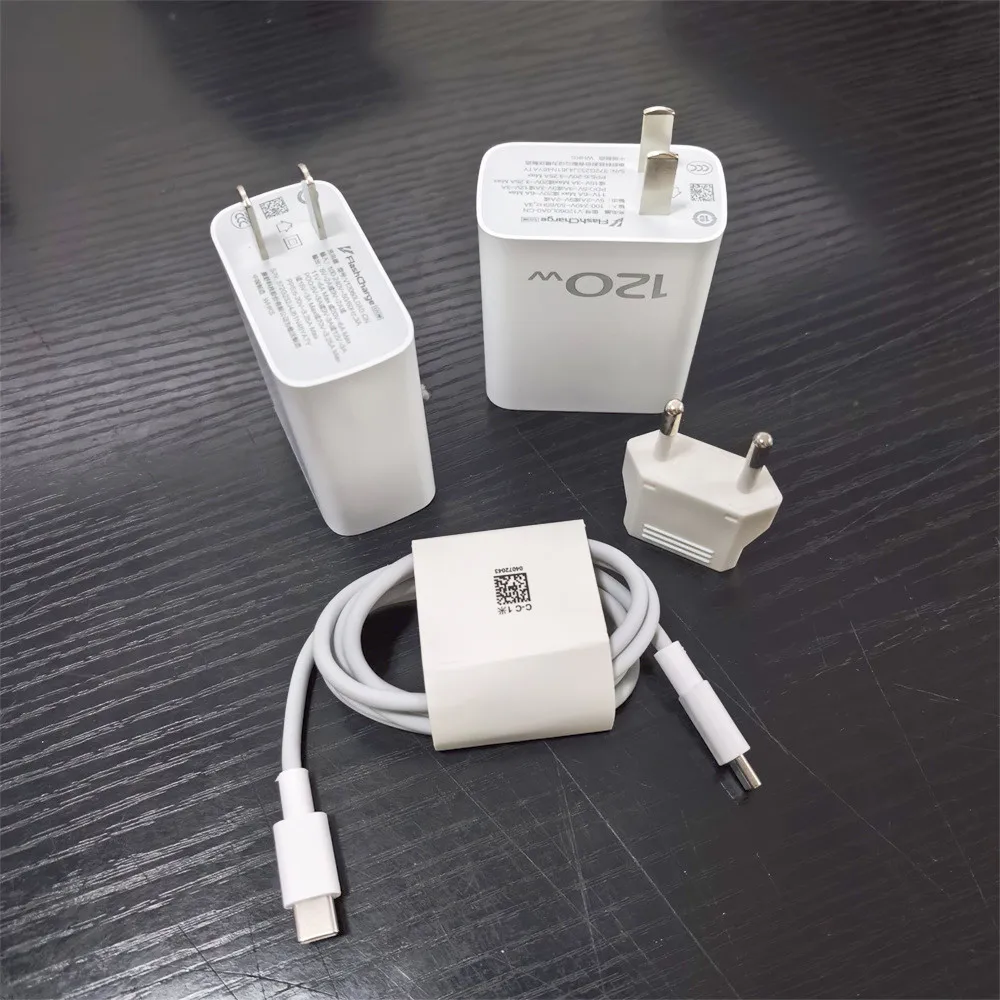 

Зарядное устройство для флэш-накопителя Vivo 120 Вт, адаптер ЕС/США для S50 X100 X200 X300 Pro IQOO 12 11 10 9 8Pro + кабель для быстрой зарядки PD Type C