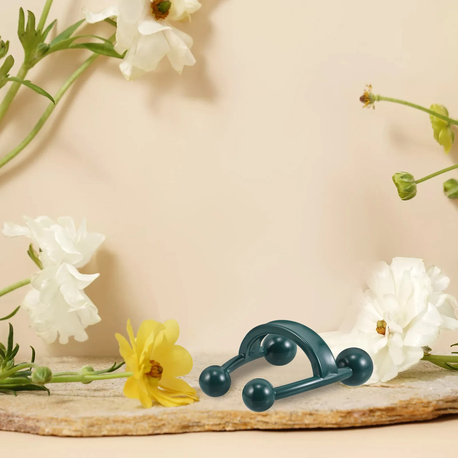 H-förmiger kompakter Massageball zur tiefen Gewebelentlastung, tragbares Körperroller-Werkzeug, Rücken, Hals, Bein, Triggerpunkt-Therapie, langlebig