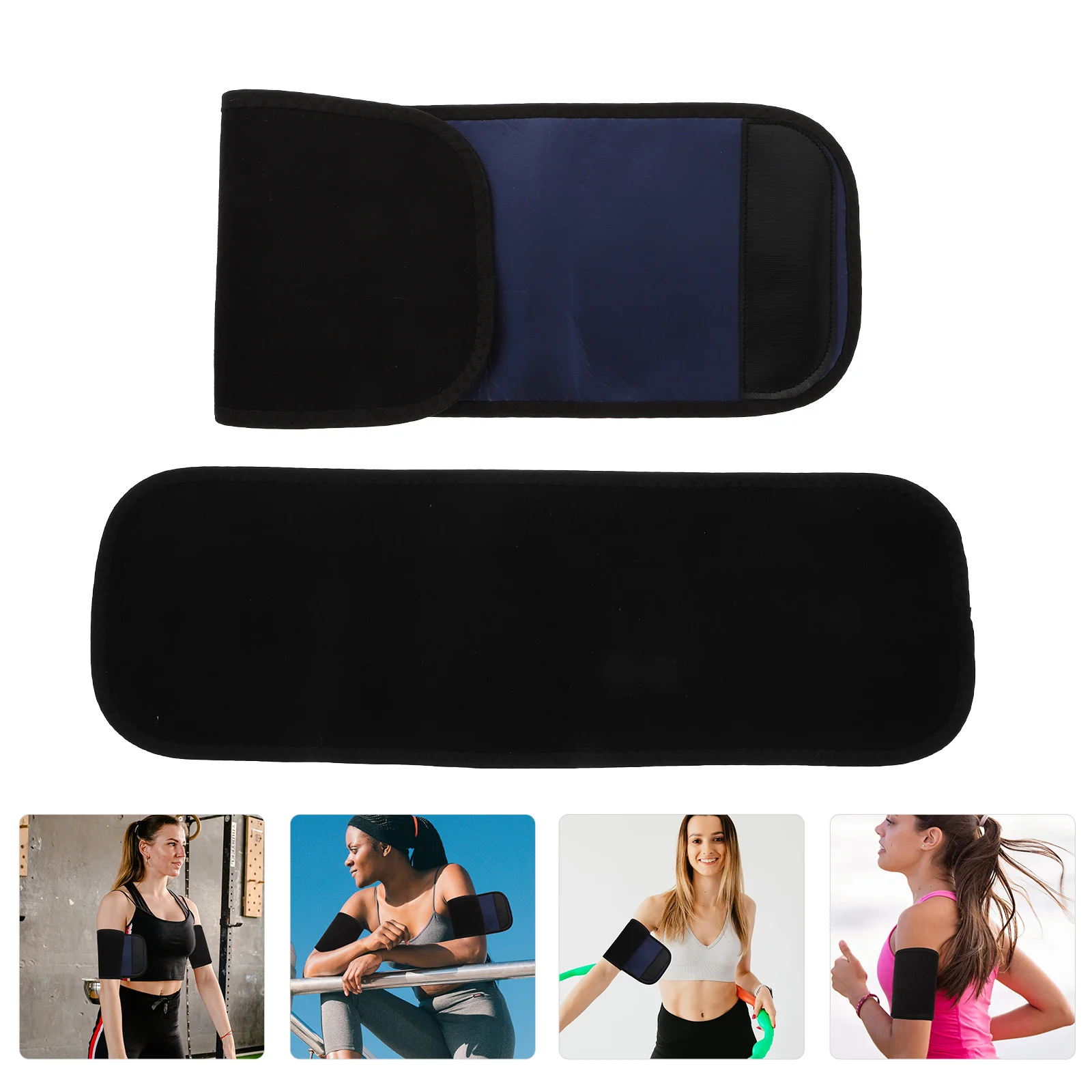 2 Pcs Sweat Belt Stylish Creative Armbands Running Women Trimmers Shaper Protective Guards Fashion