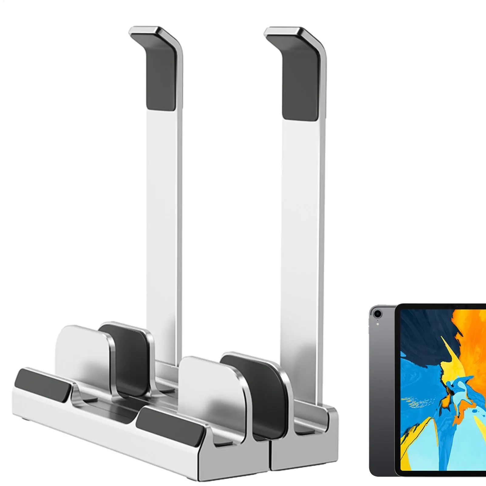 2 في 1 حامل كمبيوتر محمول قابل للطي ملحقات حامل الكمبيوتر المحمول لماك بوك IPadTablet حامل الهاتف القابل للتخزين قابل للتعديل