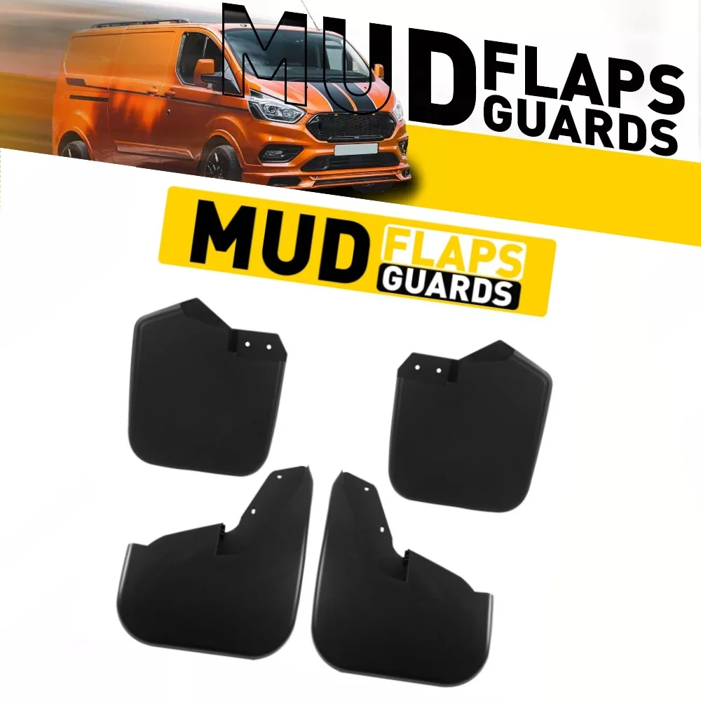 

1915641 1915642 Car Mudguard Mud Flap Protective Kits Front Rear Mudflaps Guard For Ford Transit Custom 2012 Onward 1915641