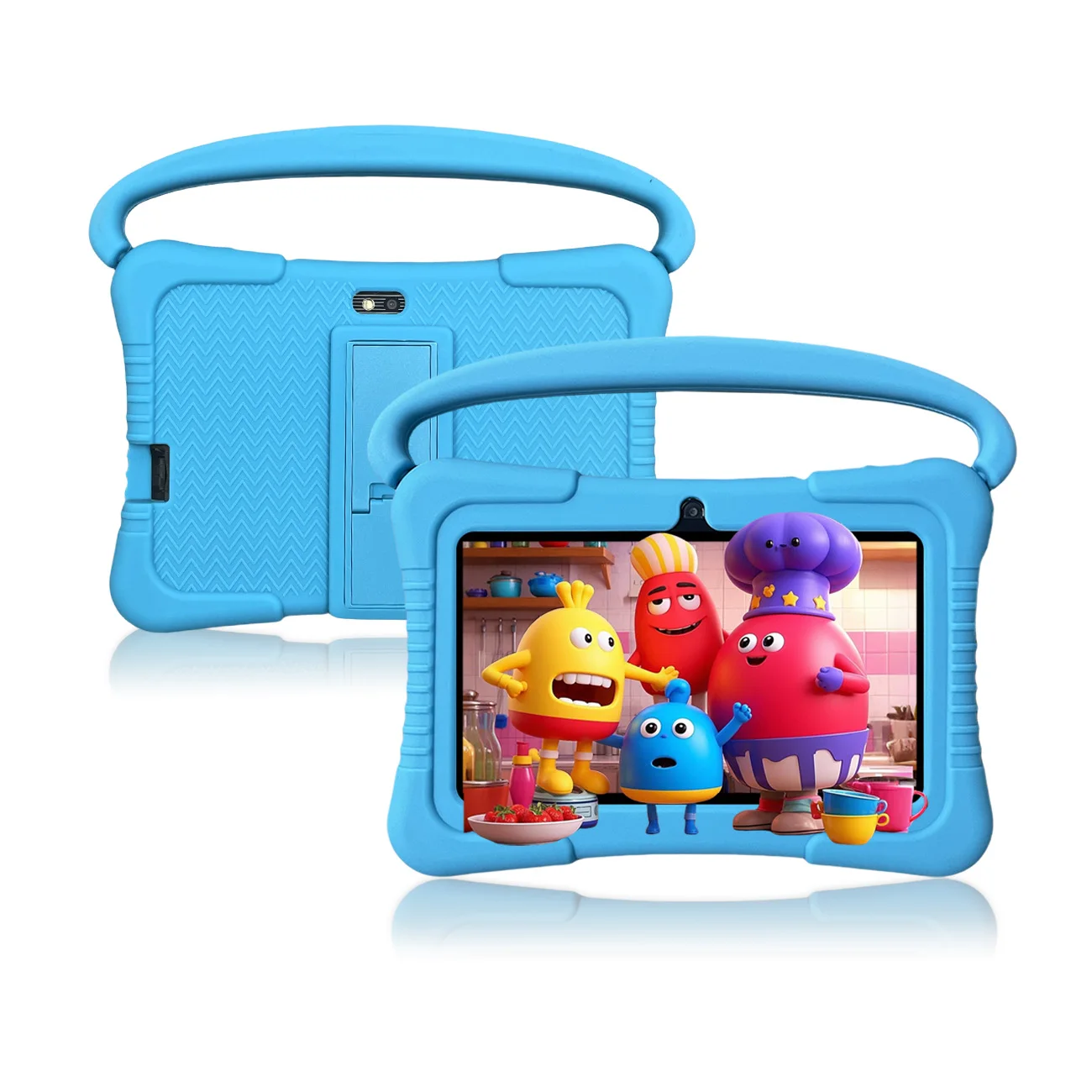

Kids Tablet 7 inch, Children Tablet with Parent Control,dual cameras, children's gifts for Christmas and birthday.Pink/Blue