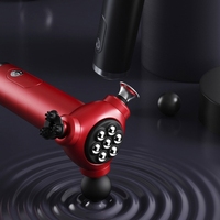 Compact Electric Massager With 3 Massage Head 5 Intensity Level for Muscle Relaxation and Recovery Handheld Massager