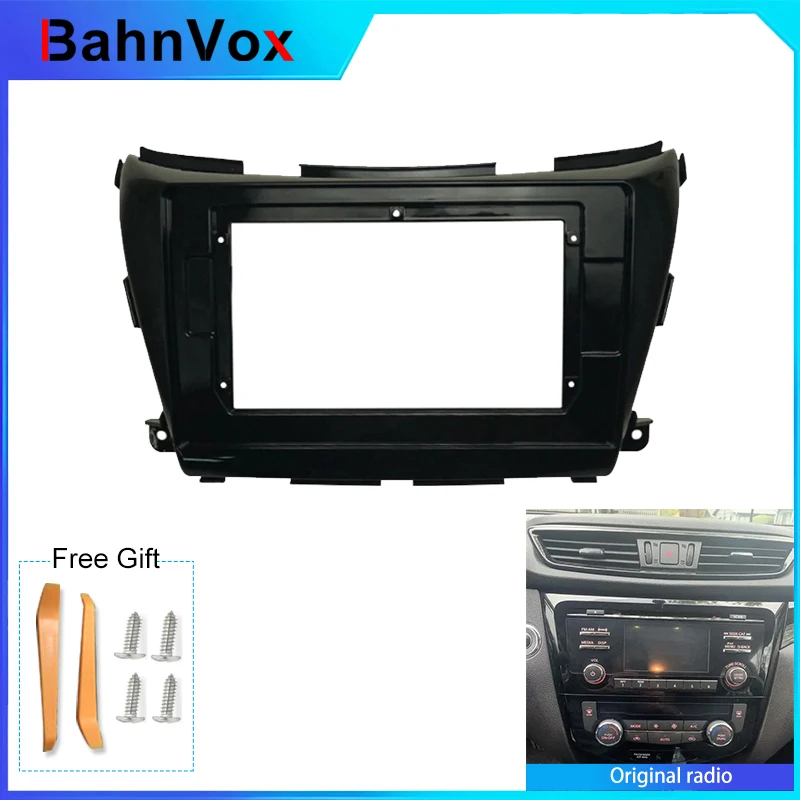 10 inch Android Car Radio frame for Nissan Murano 2015 20202din Stereo GPS Fascia bezel Panel Adapter wire harness
