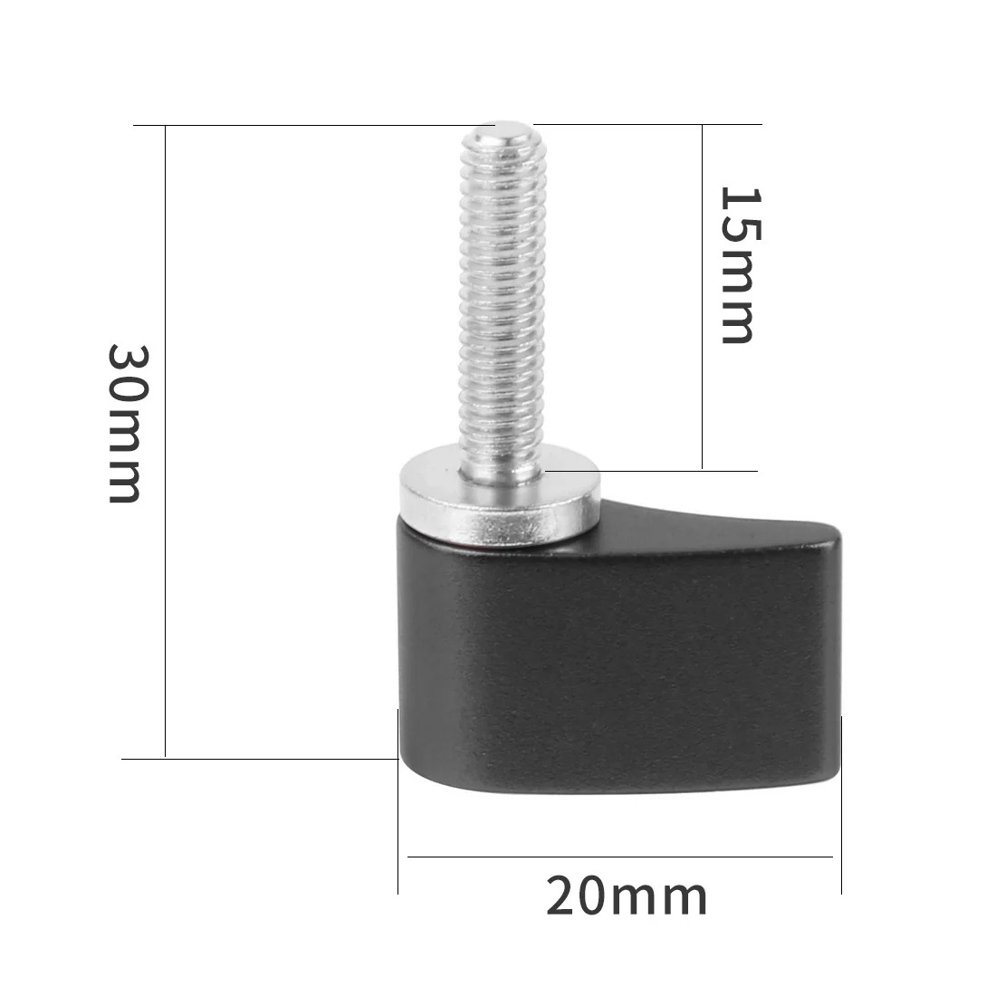 2x M4 M5 M6 Griffschraube 17mm 14mm Länge für GoPro, Insta360, YI, DSLR-Kamera, Handspanner-Adapter, Rändelschraube – Detail 11