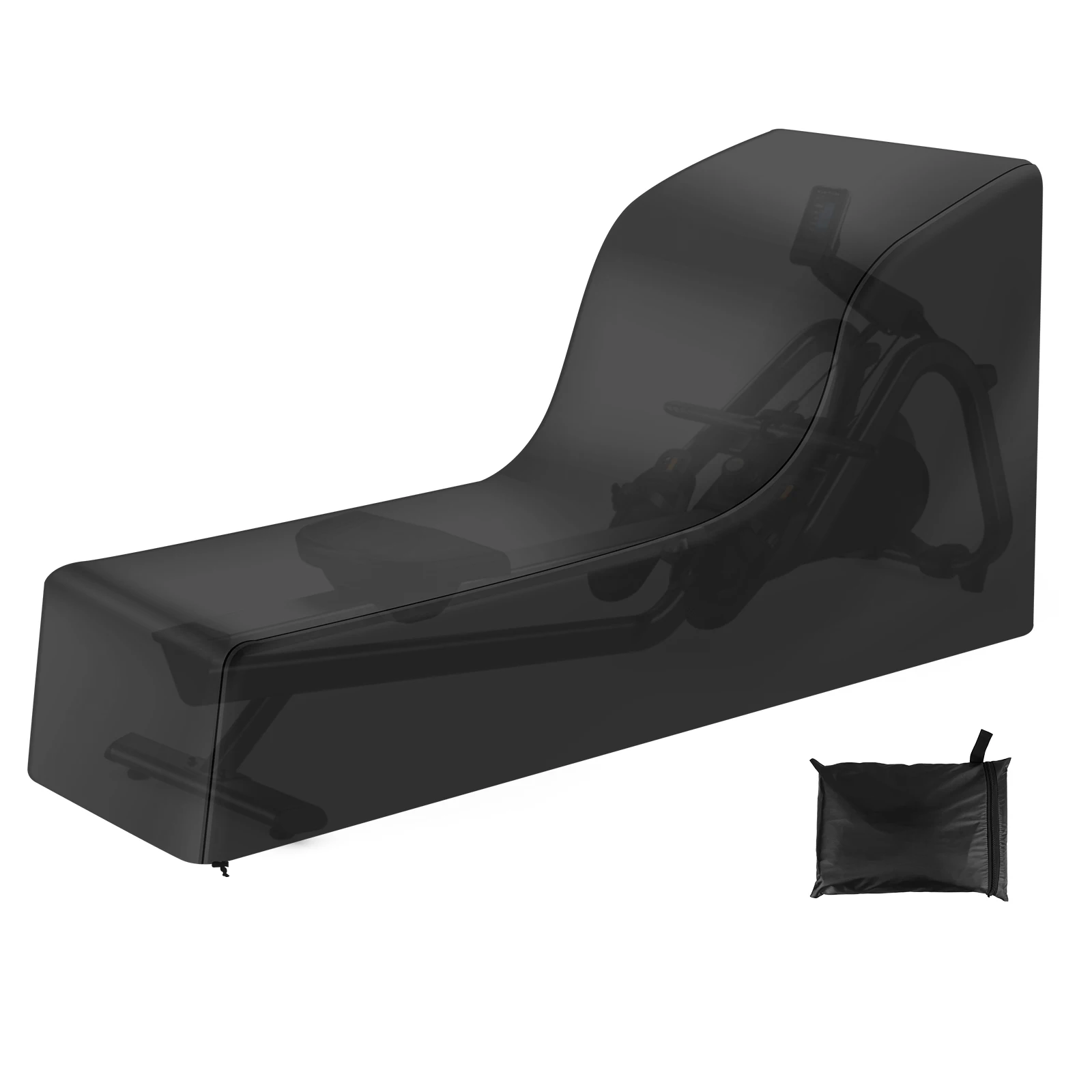 Cubierta de tela Oxford para máquina de remo, cubierta protectora plegable impermeable con cordón inferior para interiores y exteriores