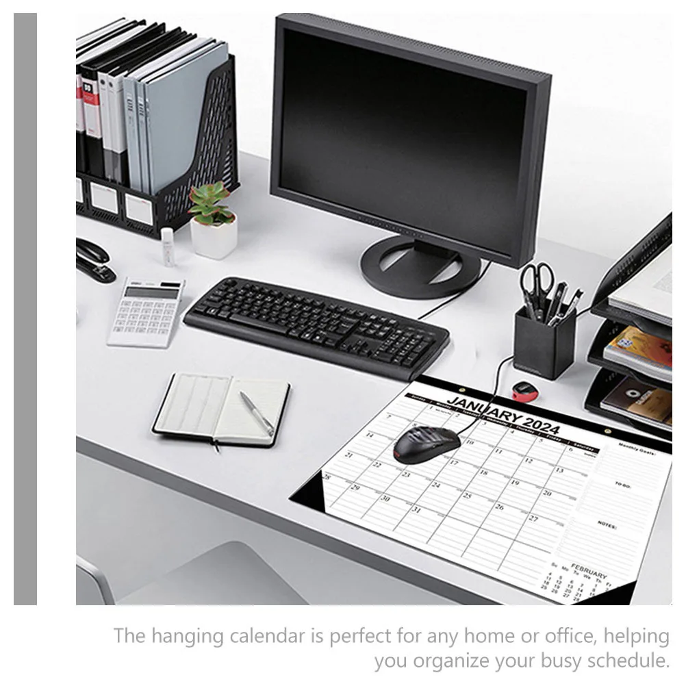 

Бытовой ежемесячный настенный календарь, дизайн, практичный органайзер для расписания, английский календарь, аксессуар для дома