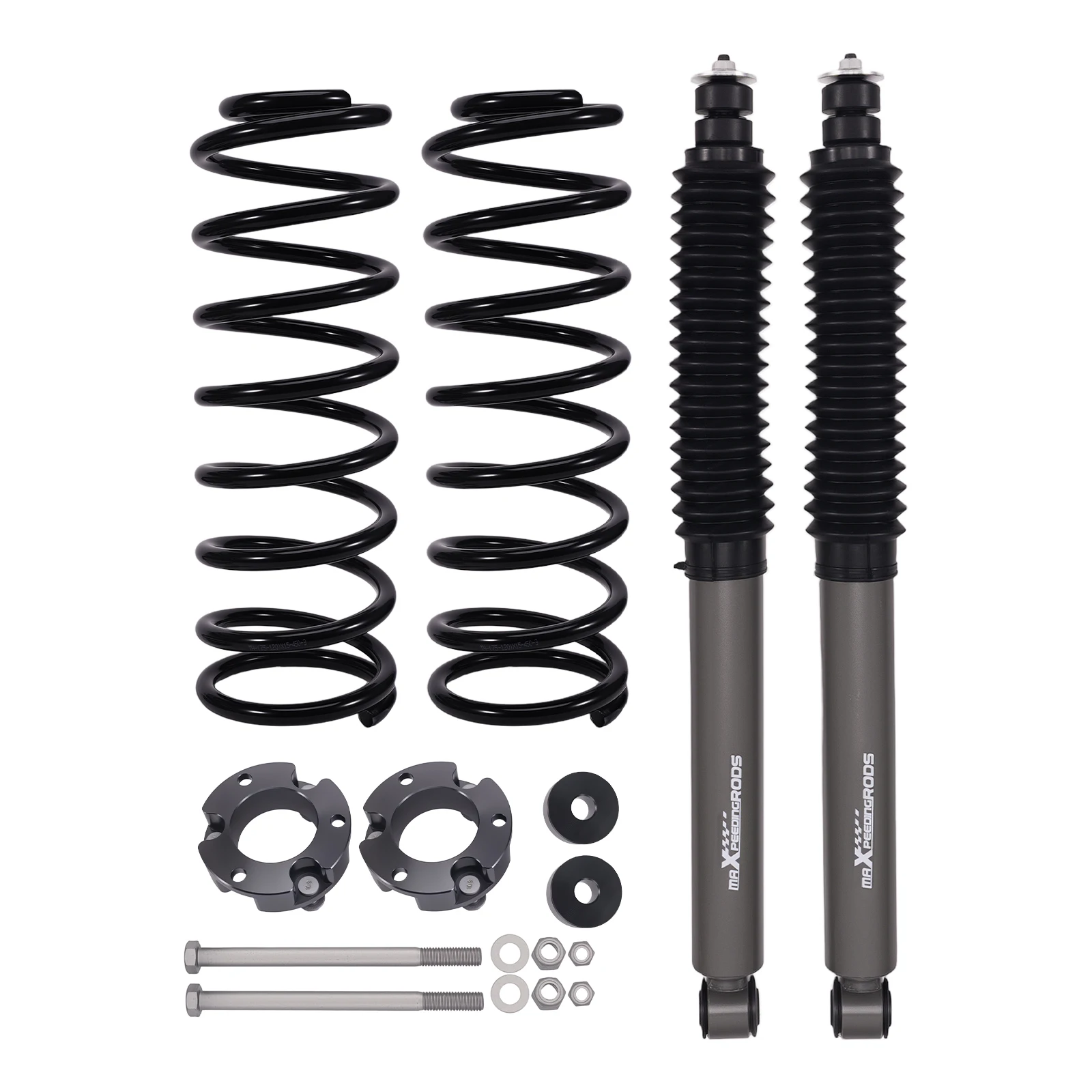 3 Rear Suspension Lift Shock Kit with Coil Spring for Toyota 4-Runner 1996 - 2002 RWD 4WD
