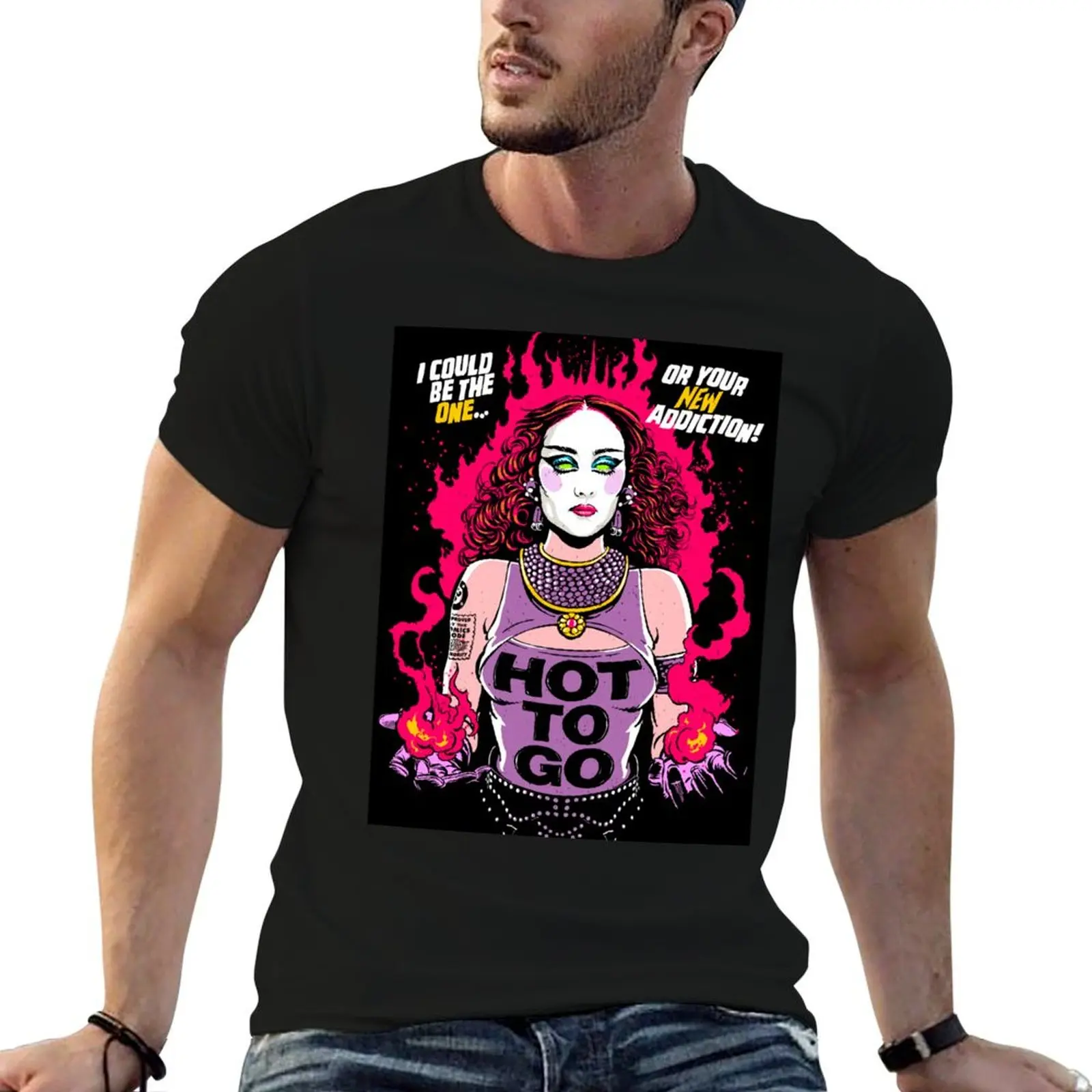 The New Addiction T-Shirt Relaxed Fit Casual Short Sleeve Top
