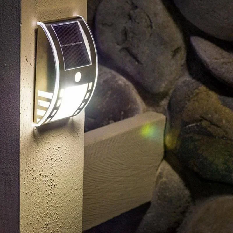 

Solar Stair Light Pir Body Sensor Motion Detector Wall Led Light Garden Outdoor Decorative Solar Power Lighting Lamps