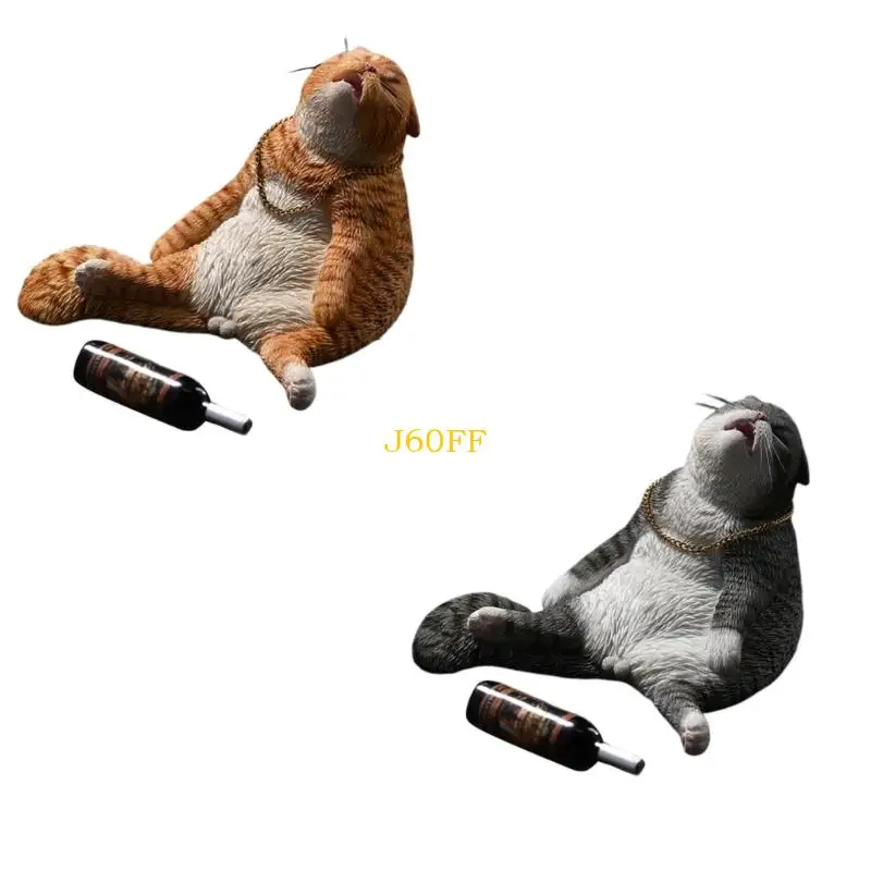 J60f 2pcs تماثيل Puss Rosin جميلة جميلة عبارات دائمة المادة المقدسة