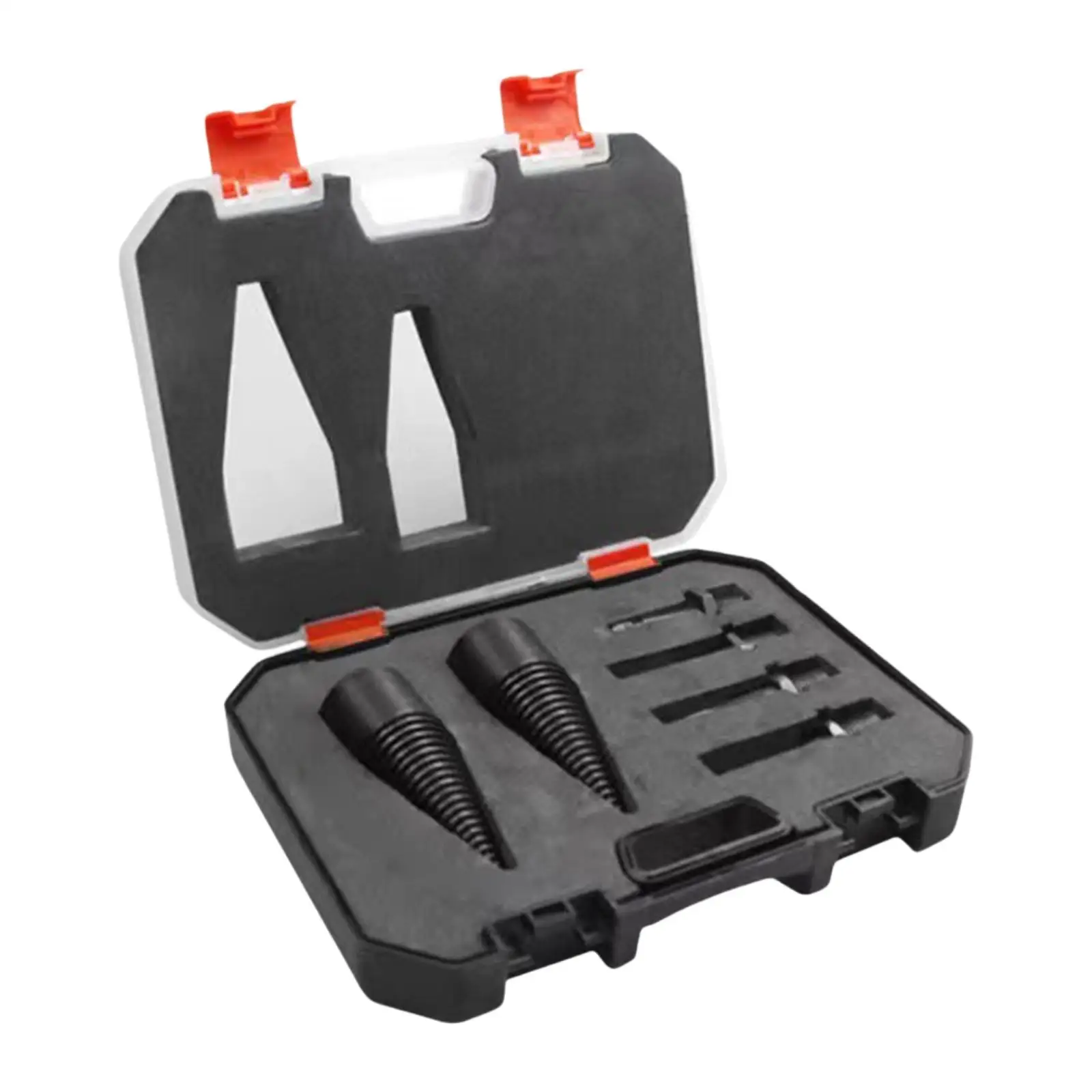 

Fire Wood Log Splitter Drill Bit Kindling Splitter Drill 32mm Round Square Hex Outdoor Camping with Portable Case Wood Splitter