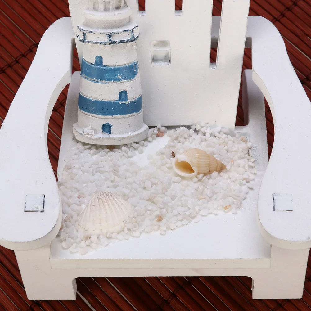 

4pcs Mini Chair Decor Mediterranean Style Small Ornaments For Home Office Desk Table Balcony Decoration