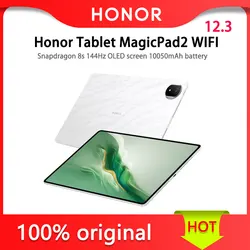 Honor-Tablet MagicPad 2 Tela OLED, 12,3 Polegadas, WiFi, 3ª Geração, Snapdragon 8s, 144Hz, 10050mAh Bateria