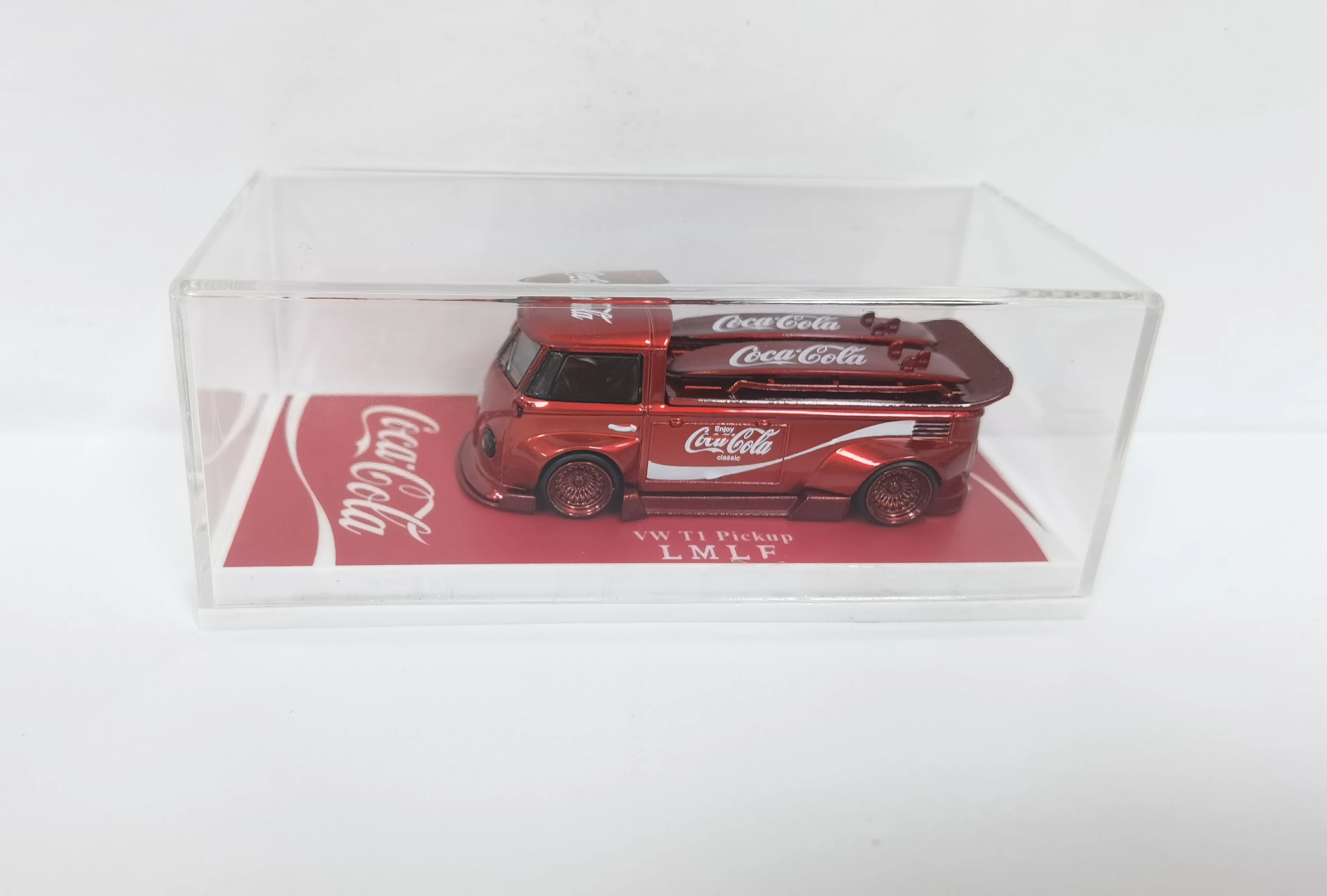 フォルクスワーゲン-ダイキャストカー,vw,t1rwbピックアップ-coca-cola,lmlf,1:64スケール