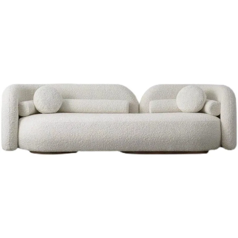 

modern simple special-shaped sofa, living room, apartment, B&B, designer furniture, clothing store, rest fabri