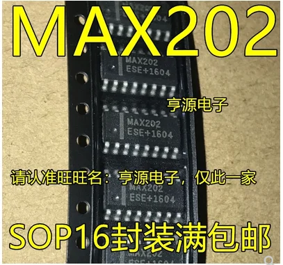 Free Shipping 30pcs MAX202 MAX202CSE MAX202ESE RS-232 SOP16