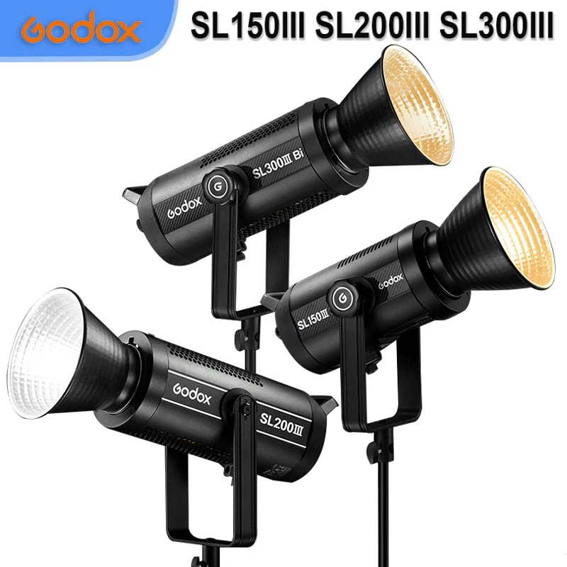 Godox SL150III SL200III SL300III LED Video Light Bowens Mount Daylight Built-in FX Effects with APP Remote Control