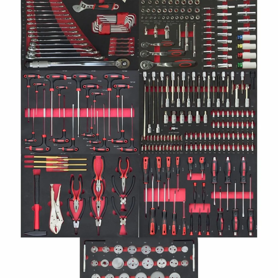Auto Repair Combination Set of Auto Repair Wrench Tools Eva Set Socket Car Repair Multi-Functional Set