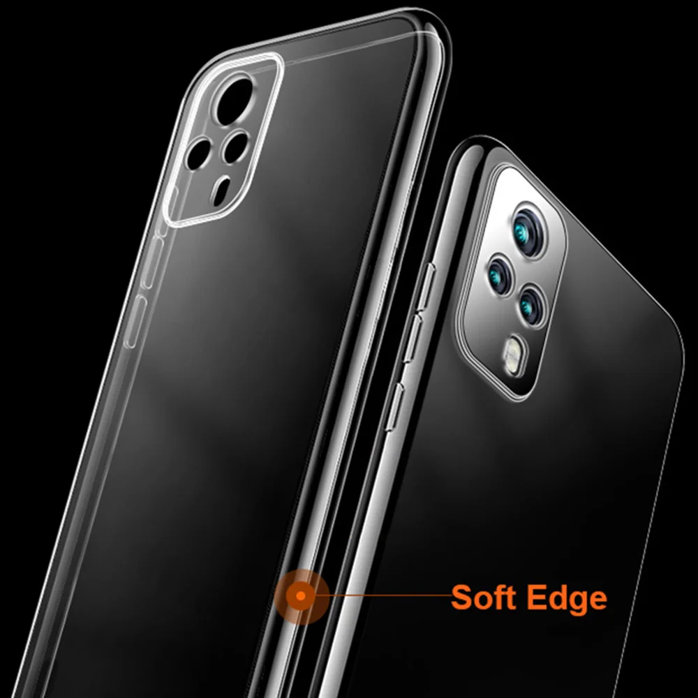 Transparent Ultrathin Phone Case for VIVO V21 E V21E 4G 5G Original Soft Clear High Qualtiy TPU Protect Back Cover VIVOV21 Funda