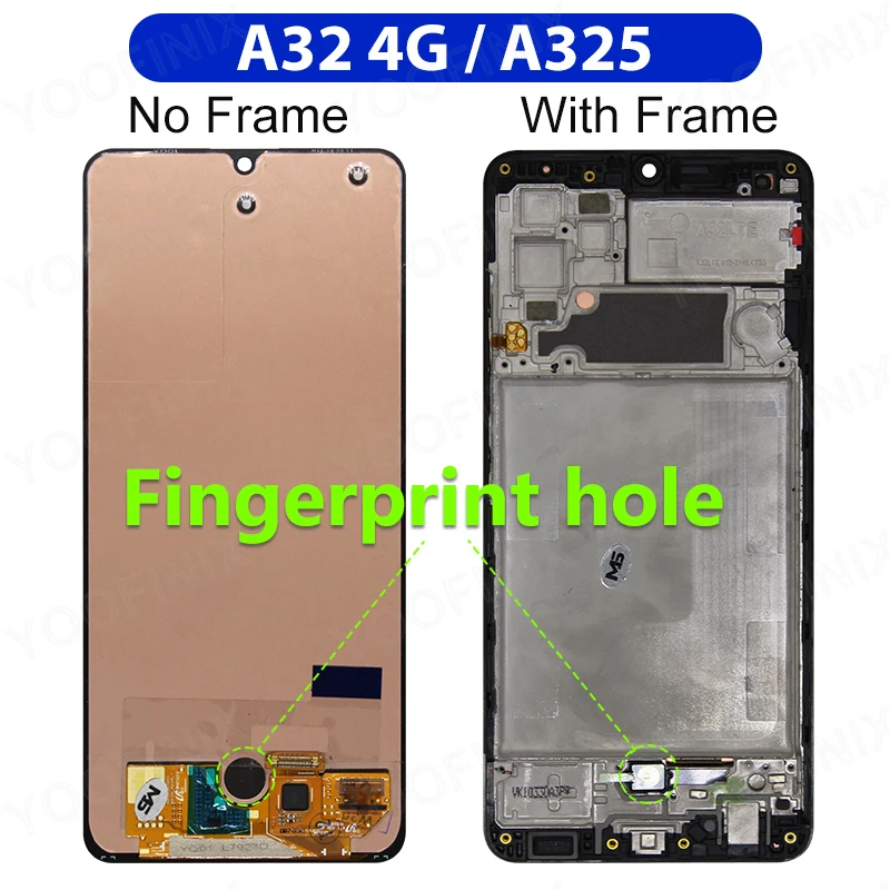 Super AMOLED For Samsung Galaxy A32 LCD Display Touch Screen For Samsung Galaxy A32 5G A32 4G A325F A326B LCD Screen Replacement